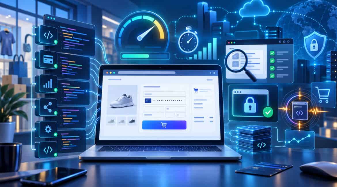 Checkout payment scripts with security monitoring and page speed controls